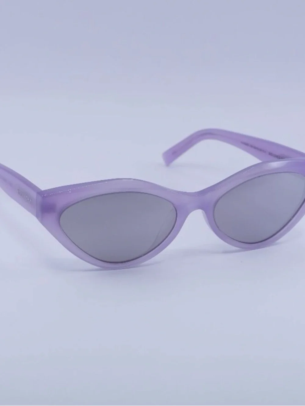 Givenchy Lavender Cat-Eye Sunglasses with Smoke Lenses